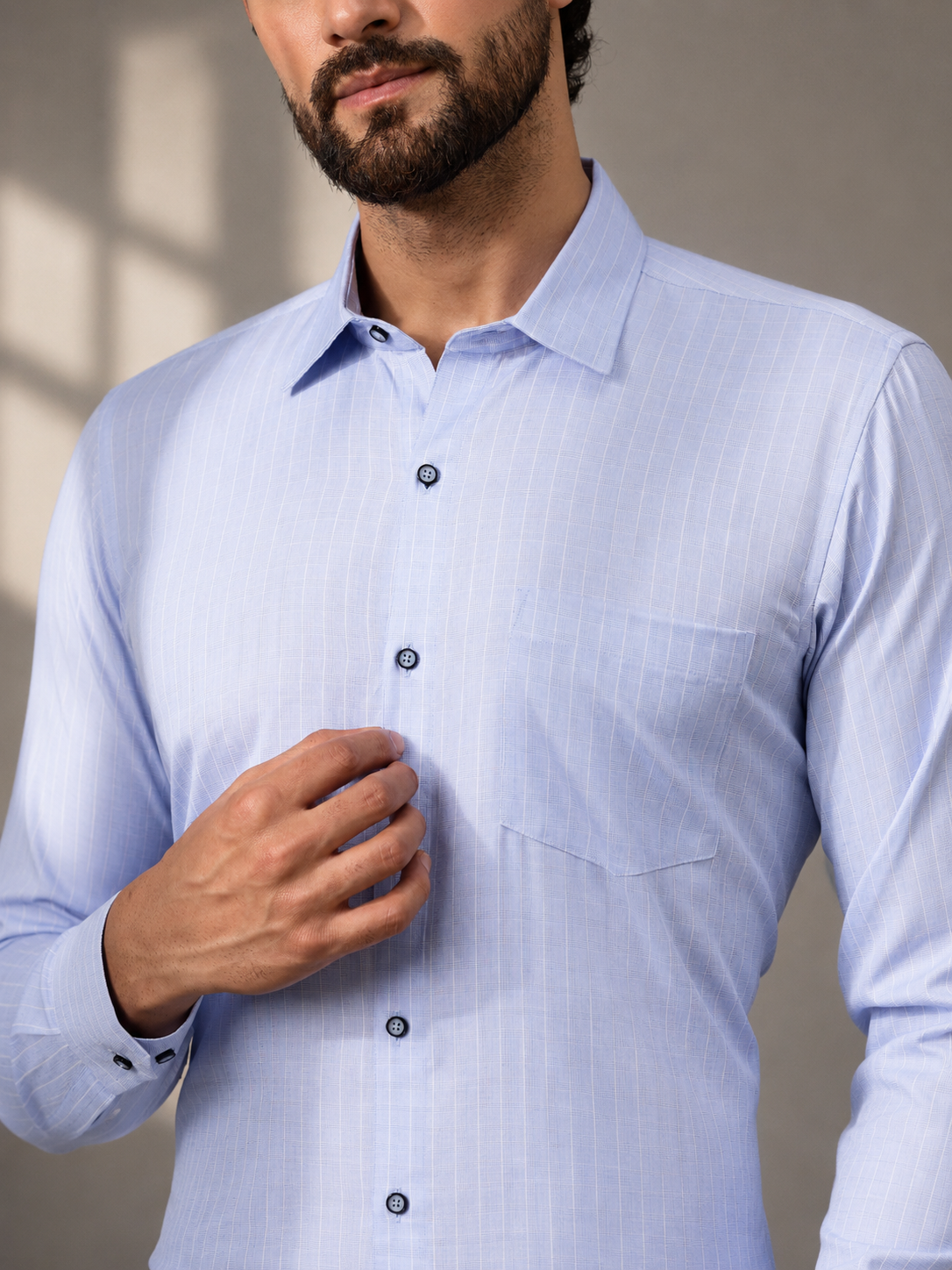 blue shirt for men