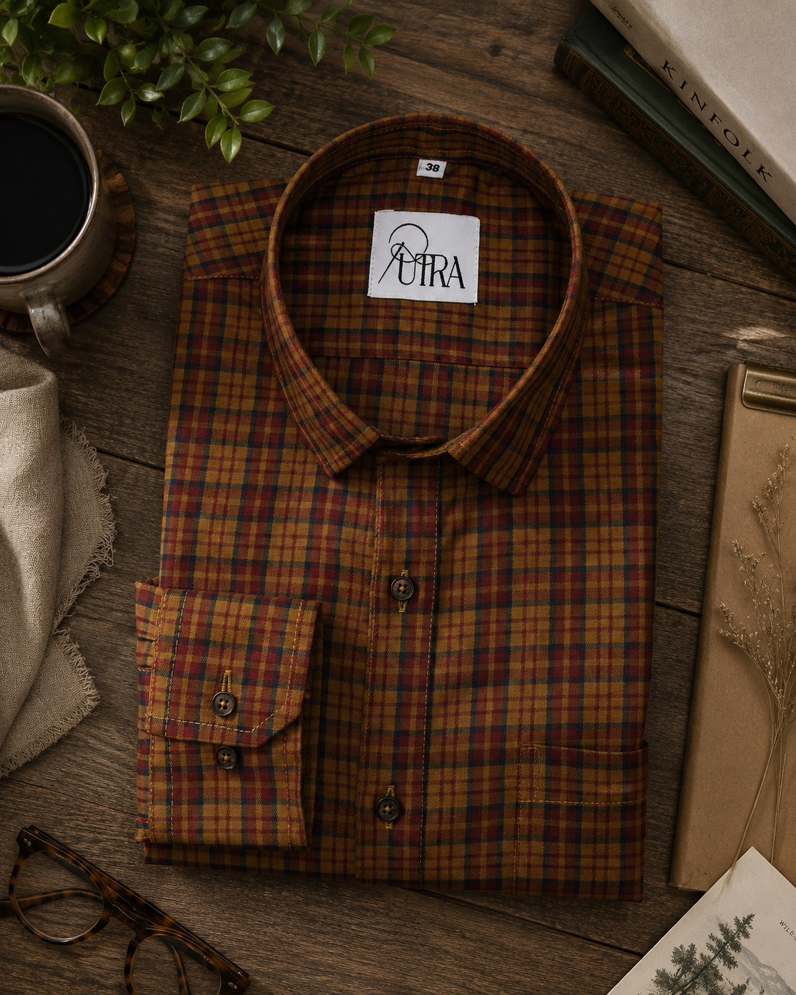 Classic Multicolour Plaid Yarn-Dyed Cotton Shirt
