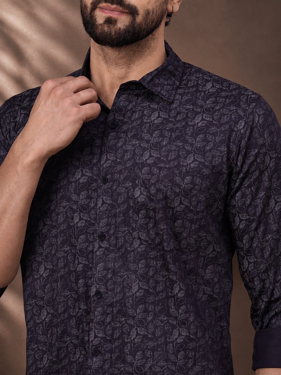 Trendy satin shirt for men party wear