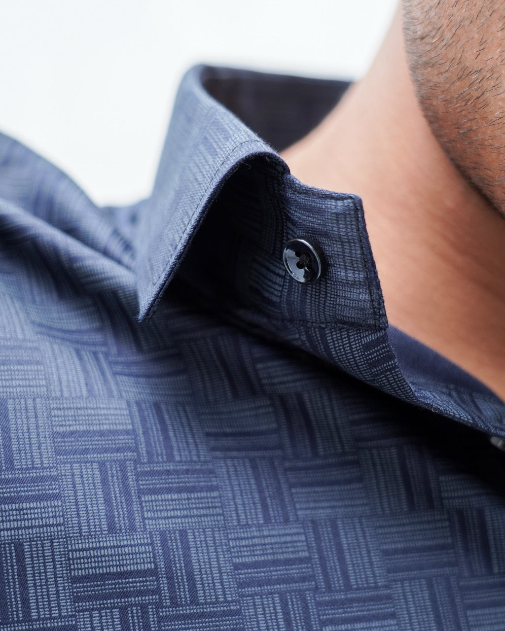 Men Blue Digital Print Patterned Casual Shirt