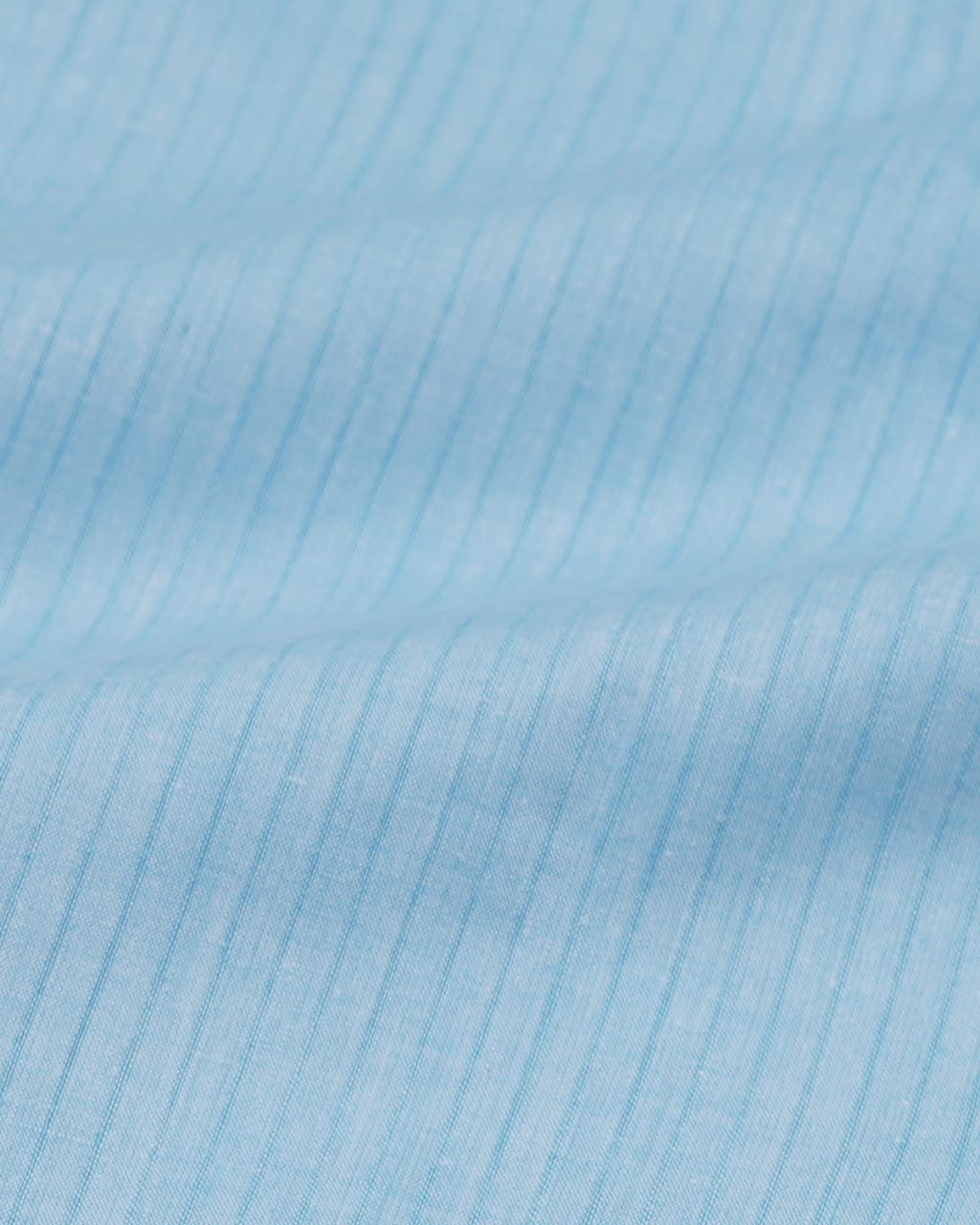 Mens Sky Blue Striped Cotton Shirt