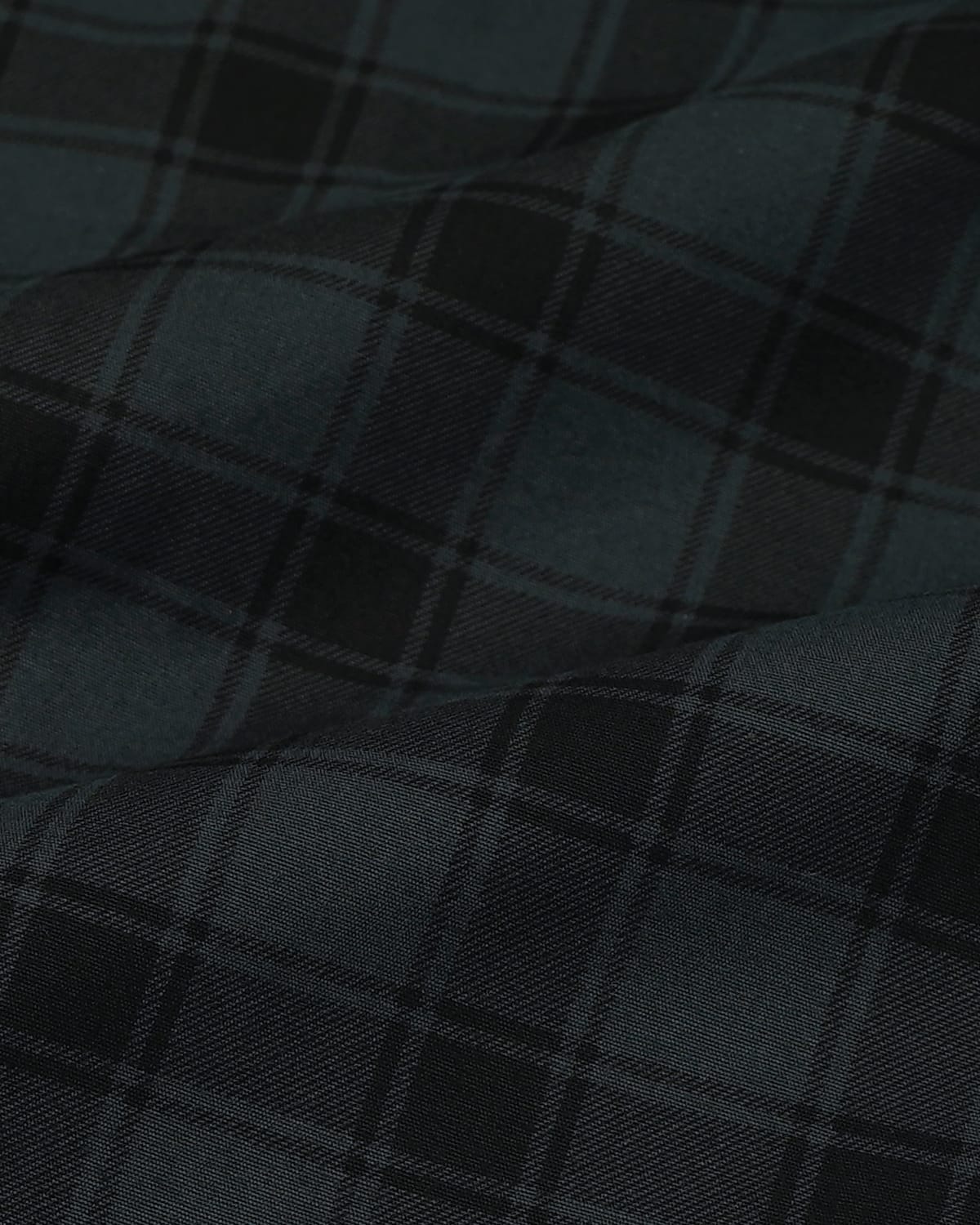 Men Dark Green and black Checked Cotton shirt