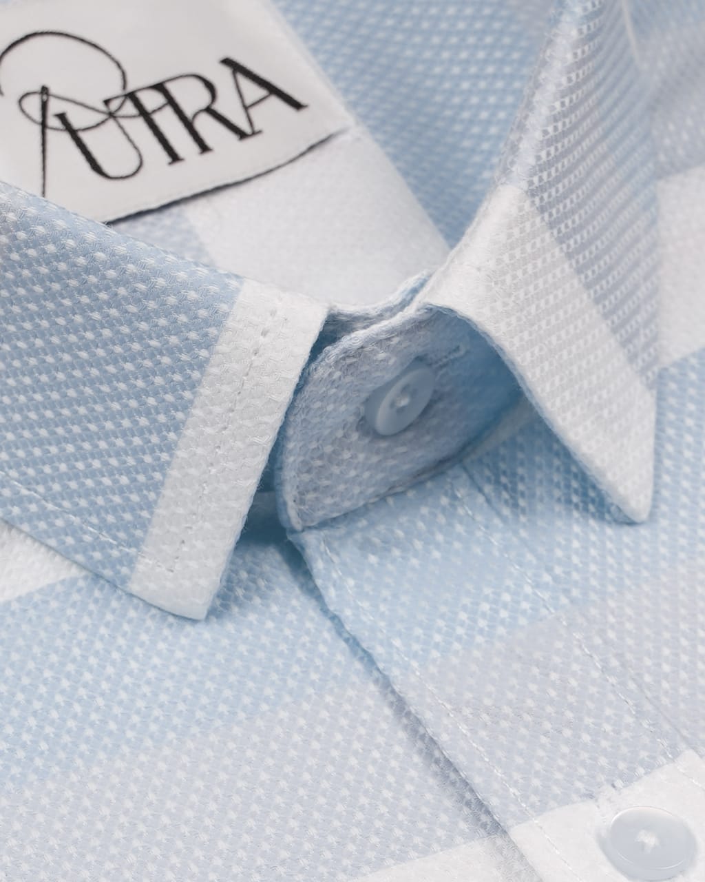 Classic Blue and White Striped 100% Cotton Yarn-Dyed Formal Shirt