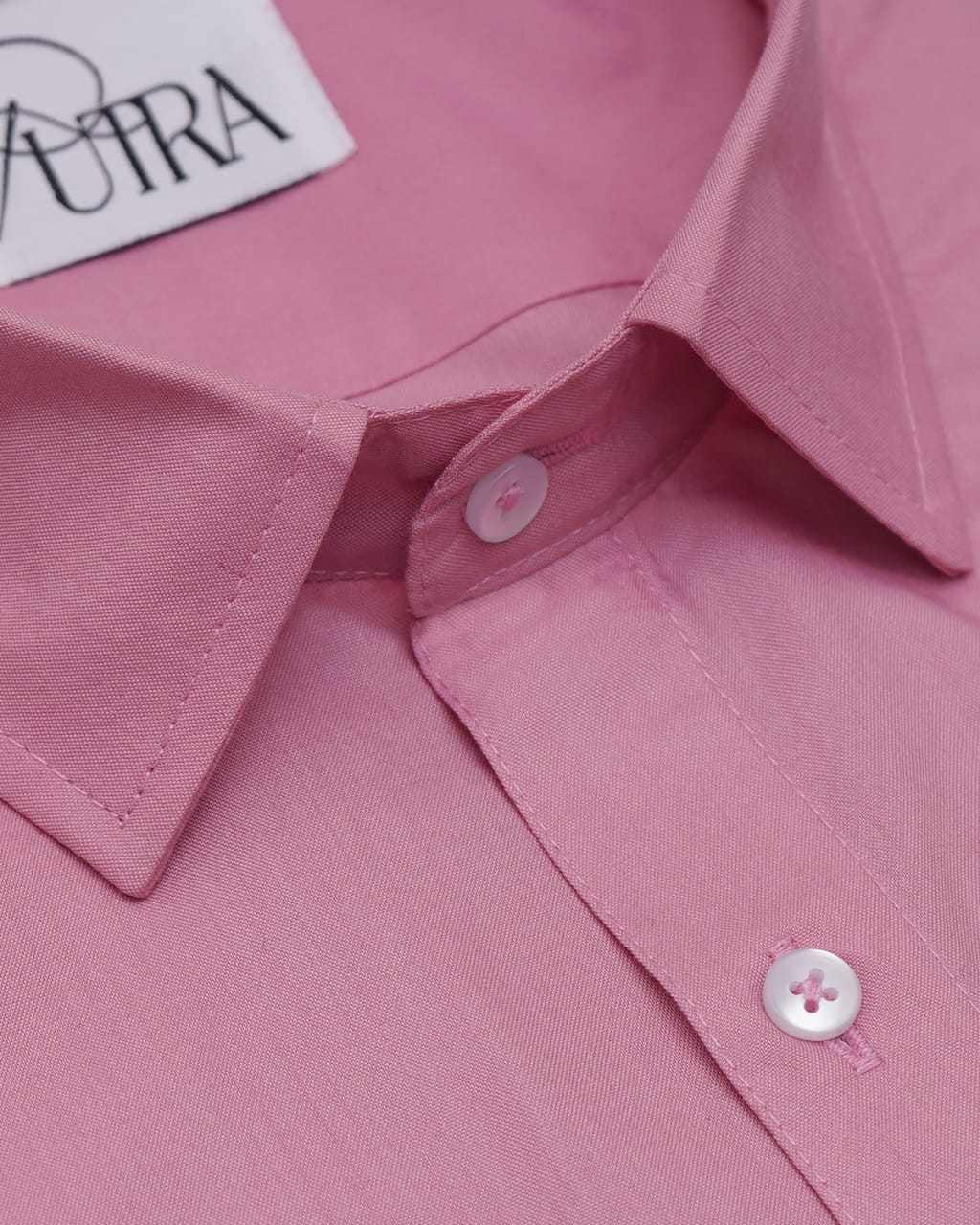 Men&#39;s Stylish Blush Pink Polyester Cotton solid Shirt