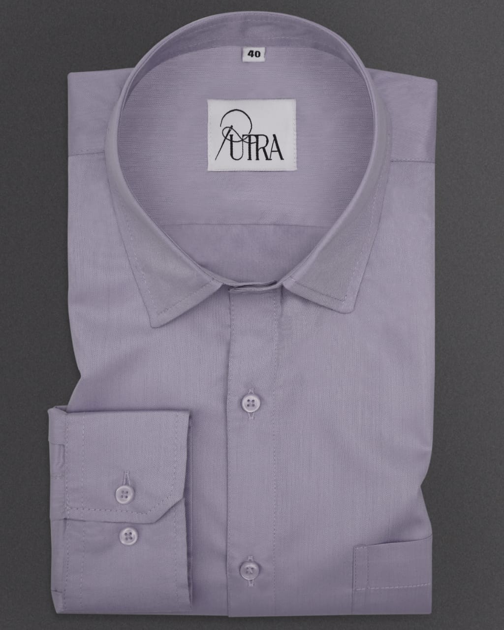 Men&#39;s Serene Lavender Polyester Cotton Solid Shirt