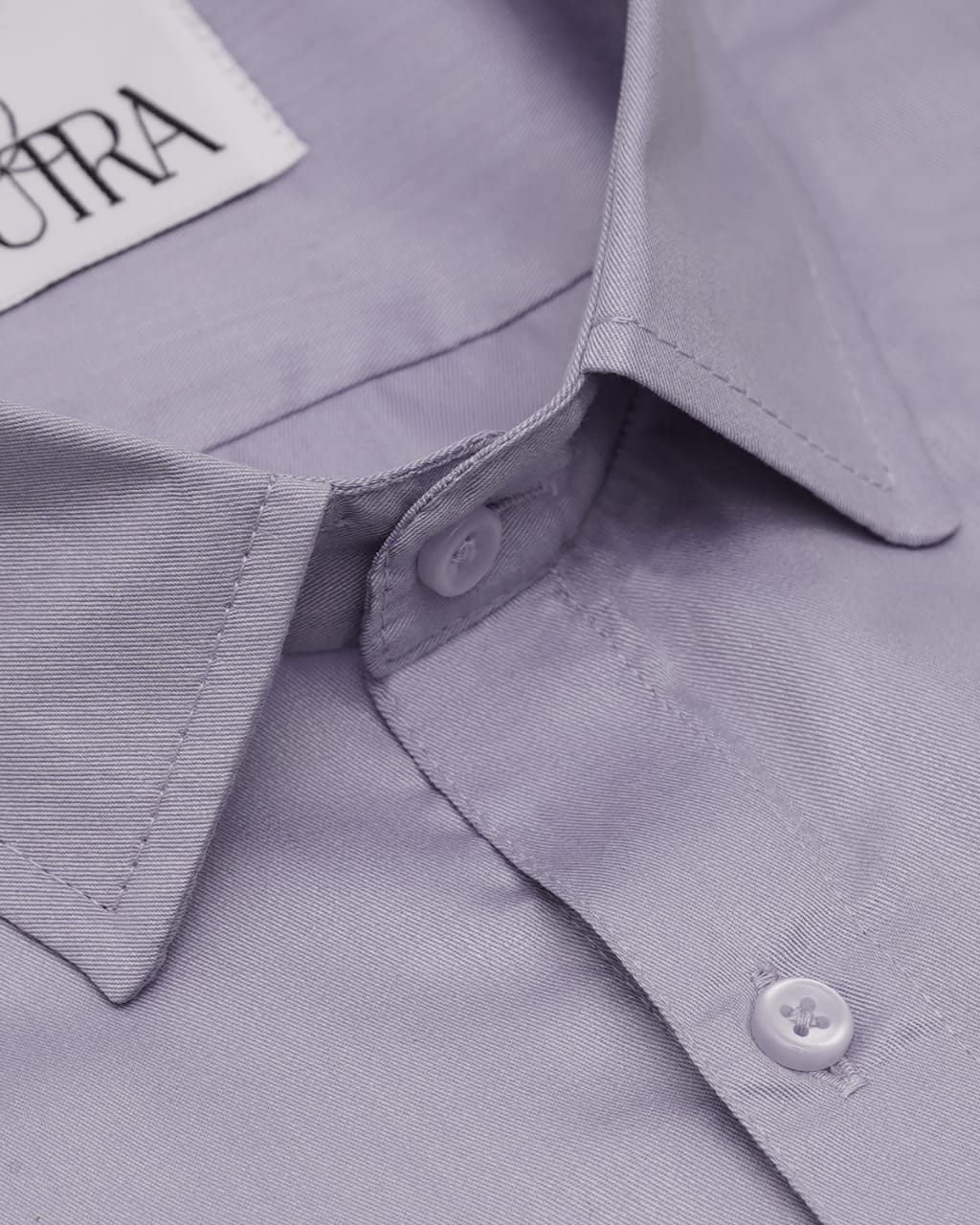 Men&#39;s Serene Lavender Polyester Cotton Solid Shirt