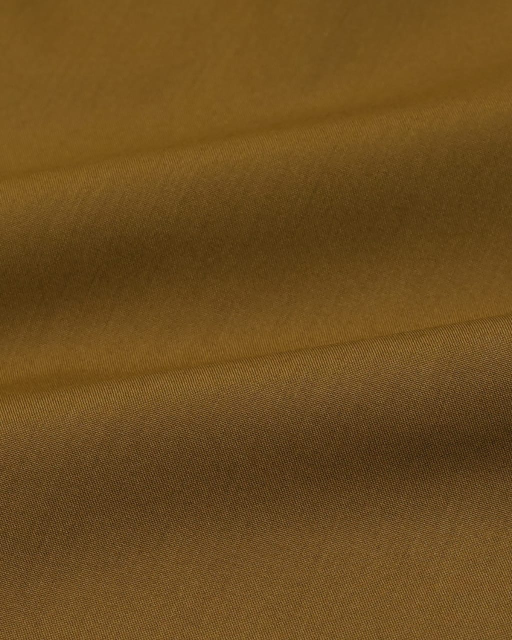 Men&#39;s Warm Ochre Polyester Cotton Solid Shirt