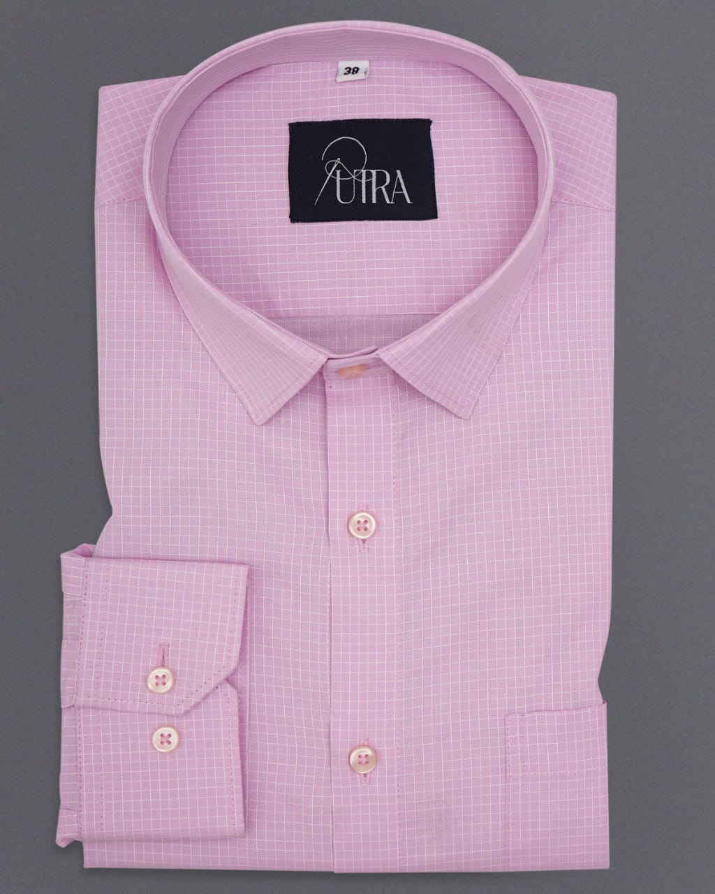 Premium Pink Checkered 100% Cotton Shirt