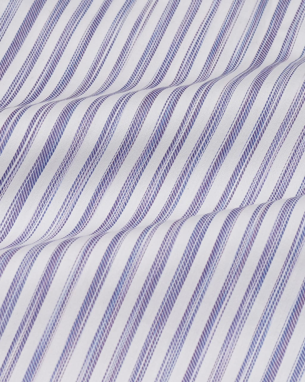 White Shirt with Purple Textured Stripes