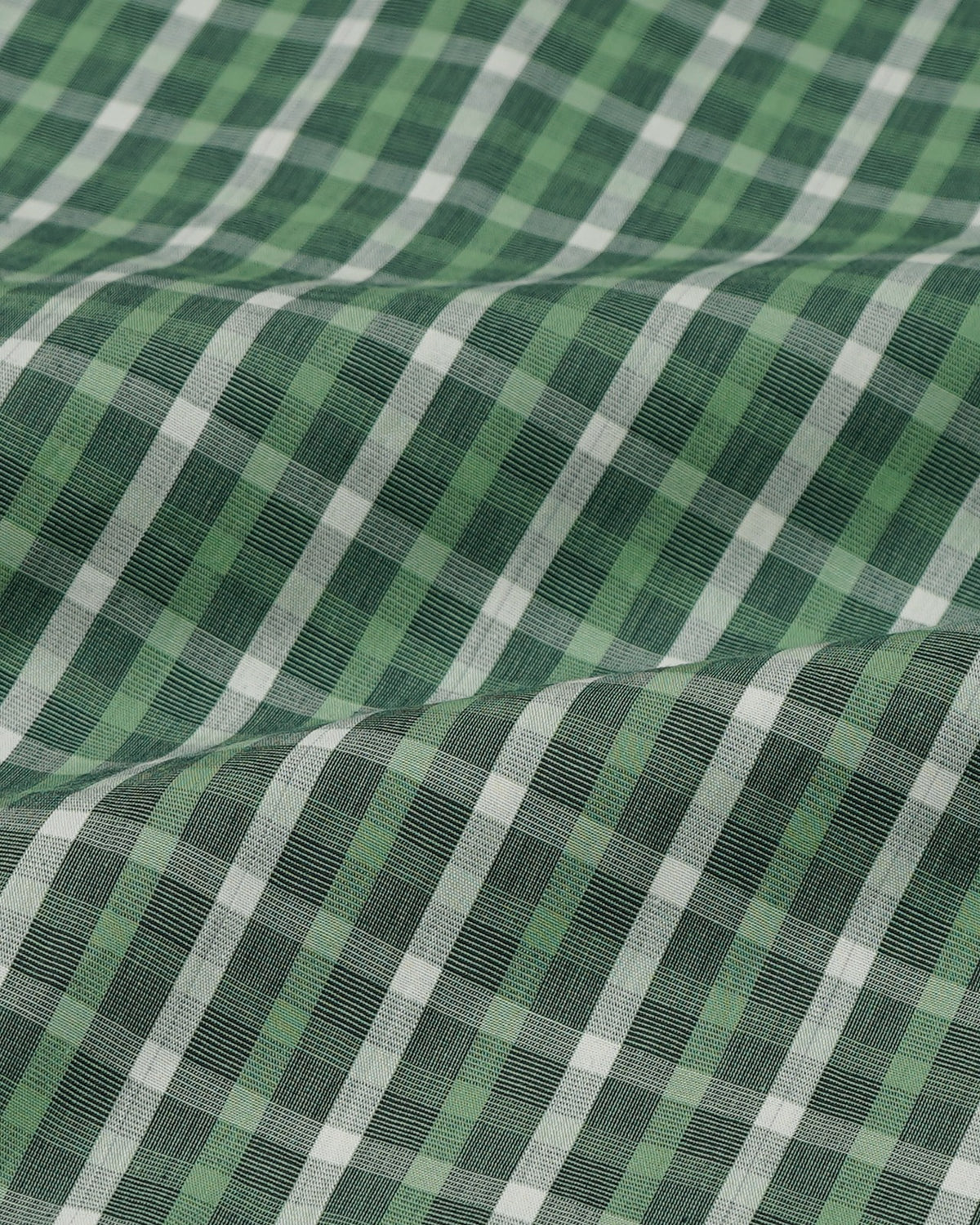 Timeless Green Plaid 100% Cotton Yarn-Dyed Shirt