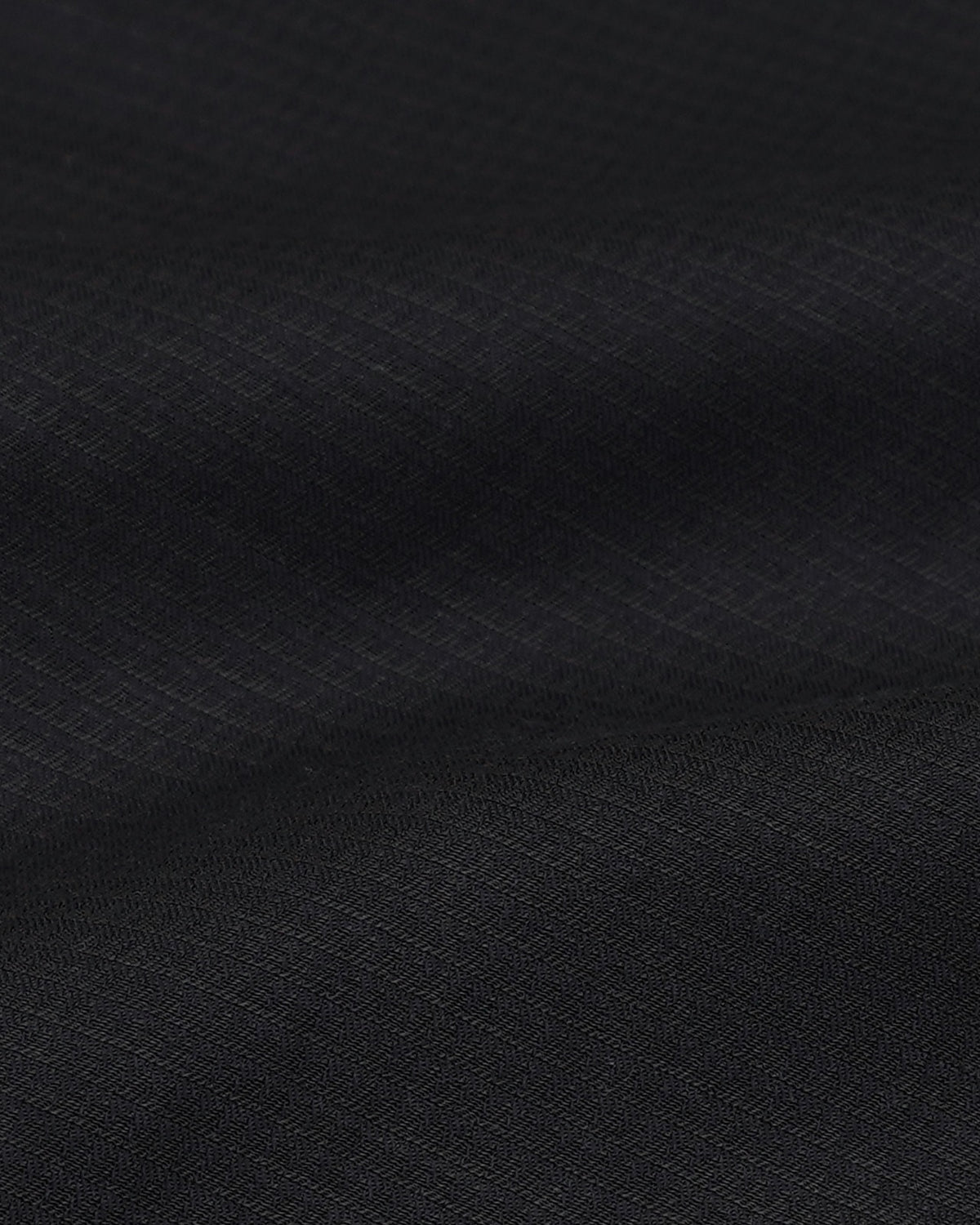 Classic Black Yarn-Dyed Cotton Shirt