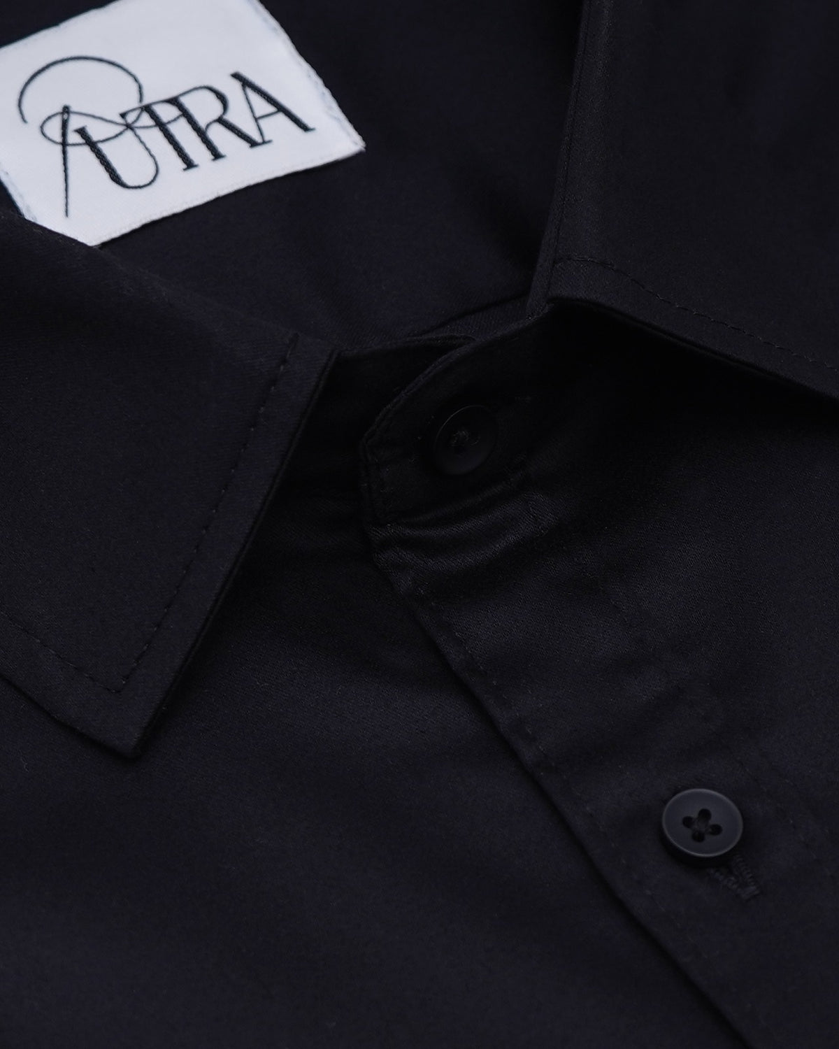 Premium Black Solid Lycra Shirt