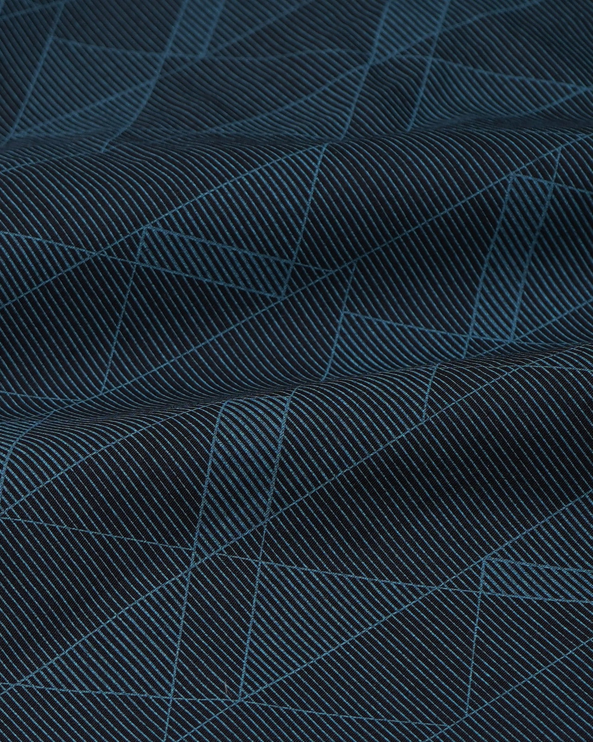 Modern Black Geometric Cotton Shirt