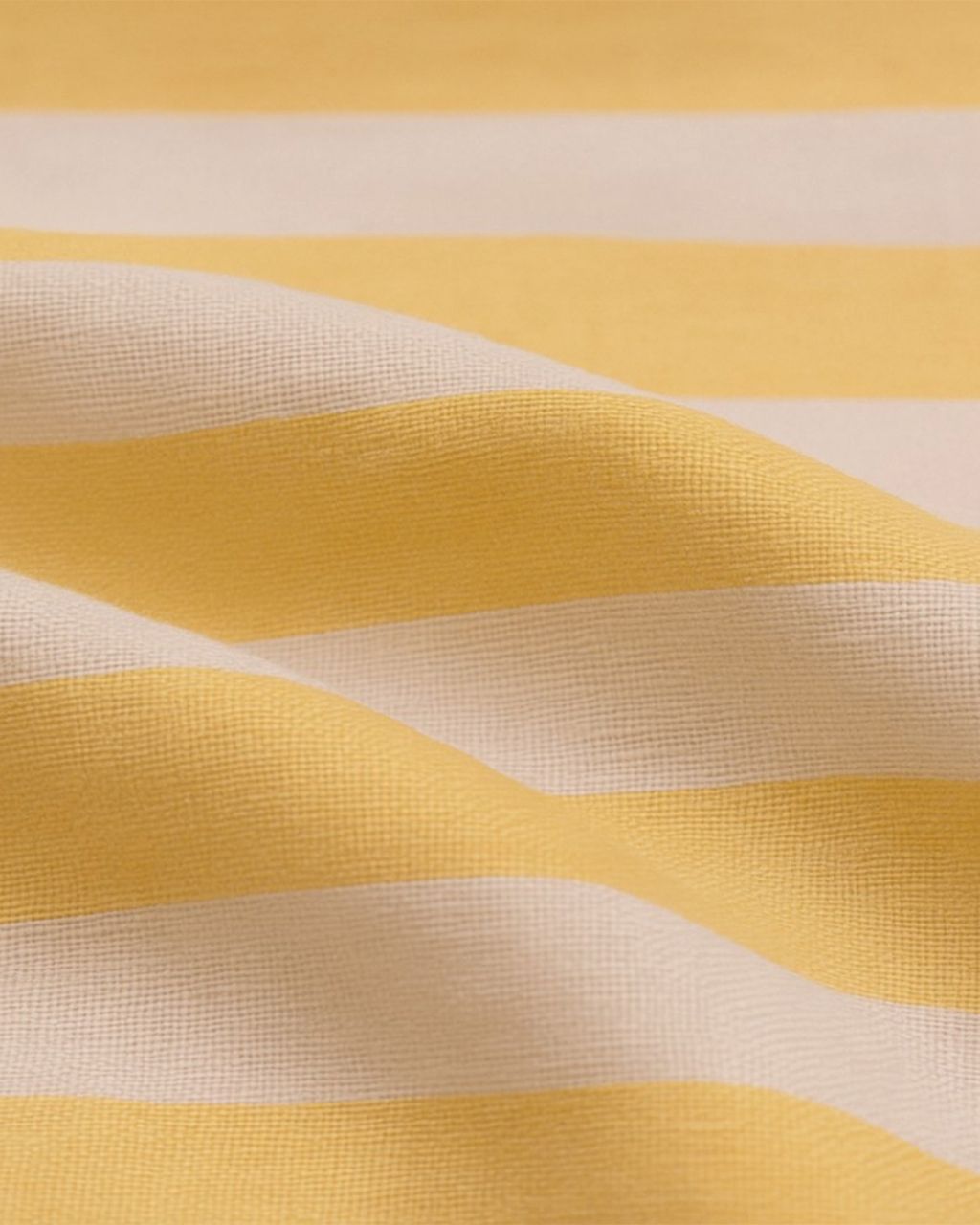 Mens Sunshine Yellow and White Striped Cotton Shirt