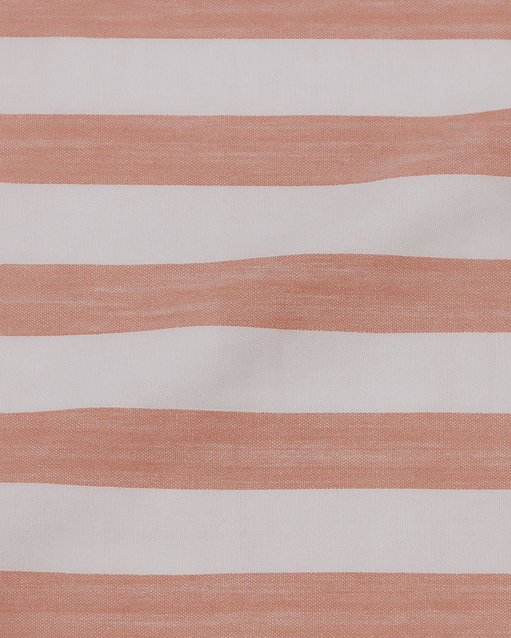 Rust Orange &amp;amp; White 100% Cotton Striped Shirt