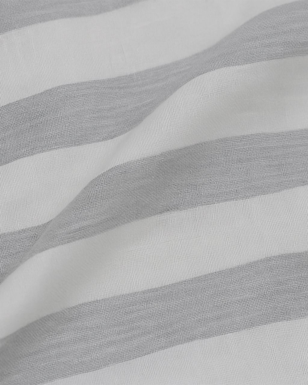 Men Grey and White 100% Cotton Striped Shirt