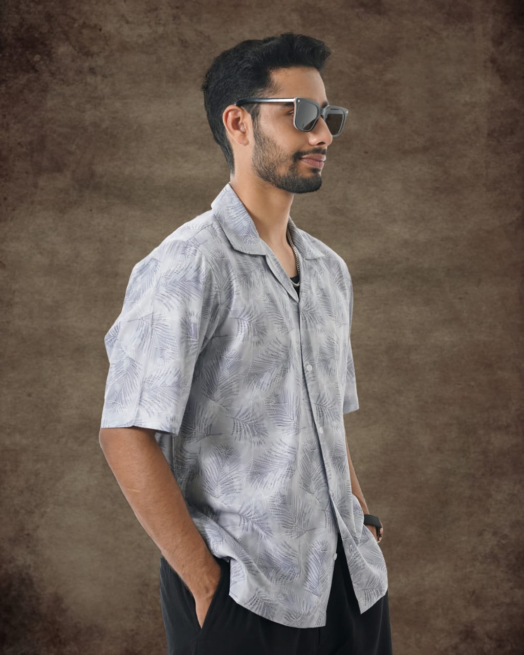 Palm Leaf Casual Shirt