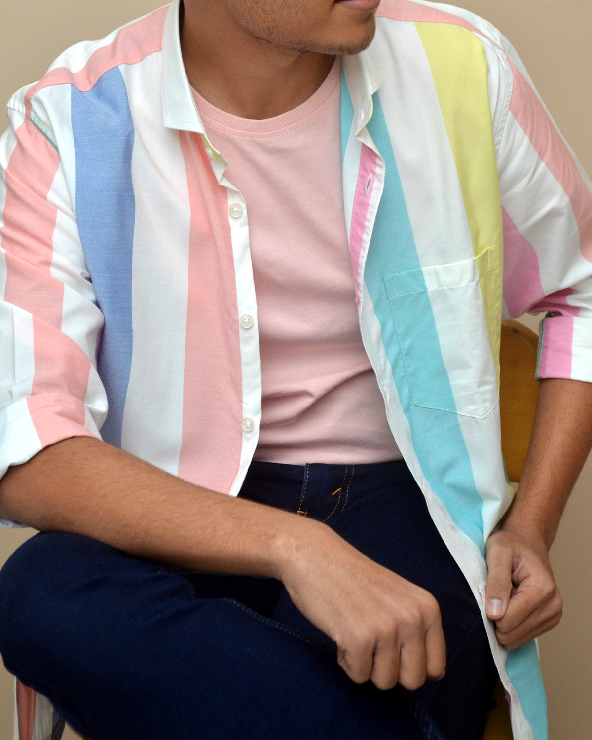Men Multicoloured Slim fit Party Wear Shirt