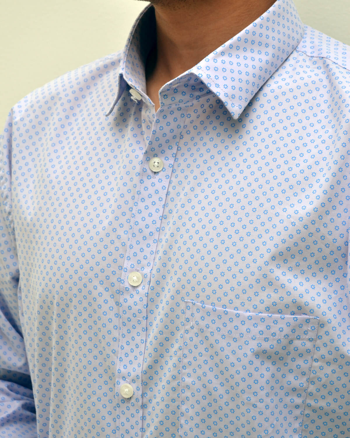 Mens Voilet Dotted Slim fit Casual Printed Shirt